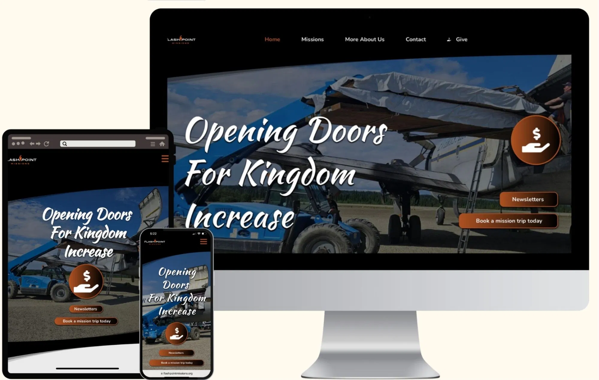 4 Nonprofit mission organization, website for Flashpoint missions