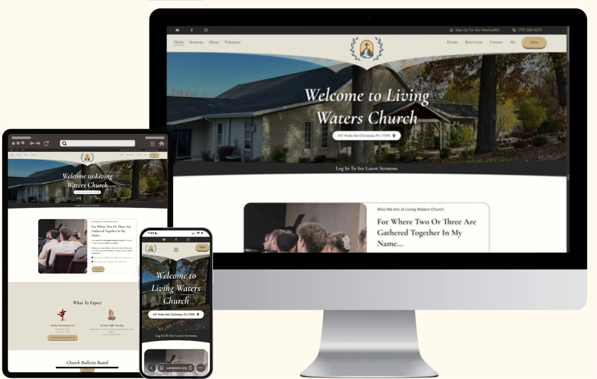 Church website in Lancaster County Pennsylvania