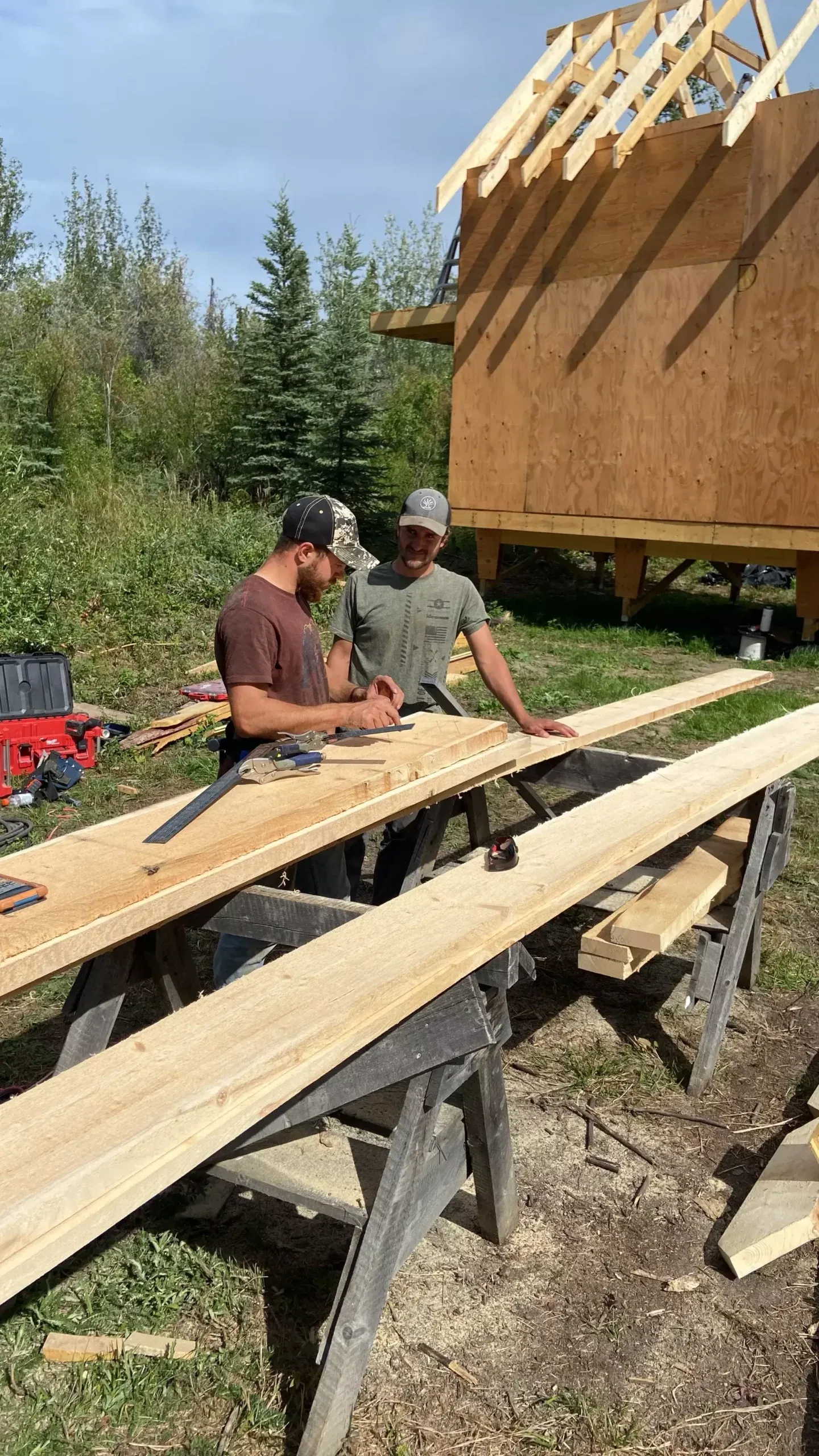 Intekk Media owner on a construction jobsite