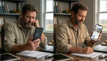 A homeowner impatient that is Contractor's Website is taking so long to load